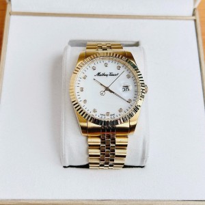 Mathey Tissot Rolly II Crystal Gold Dial Mens H710PI